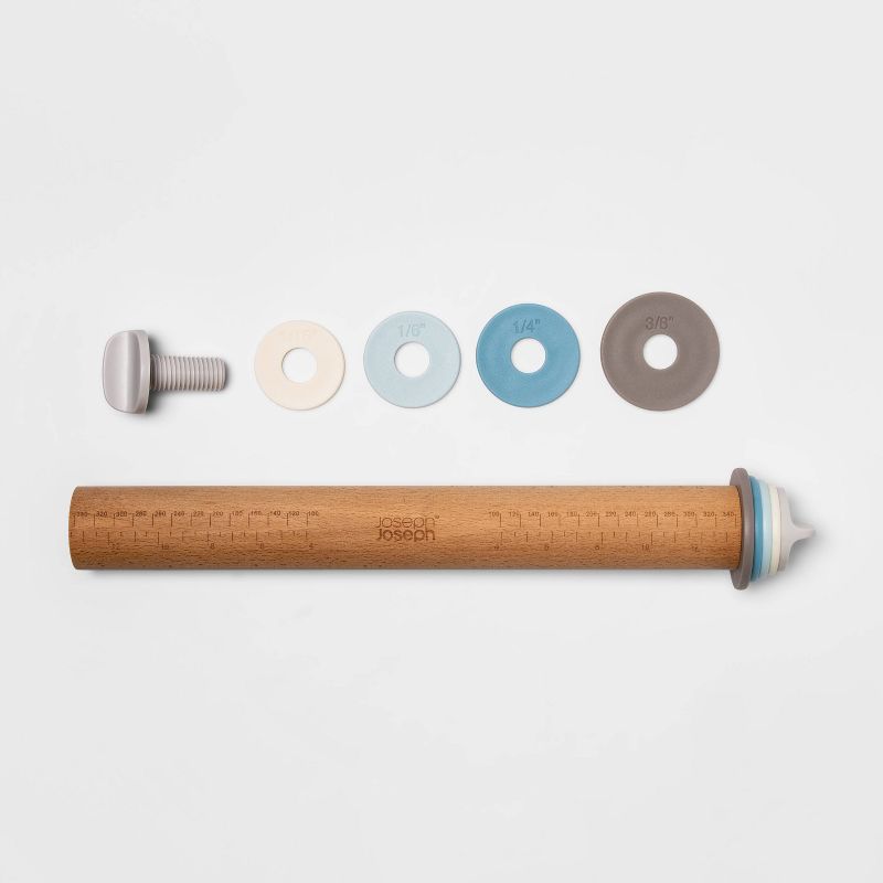 Joseph Joseph Adjustable Rolling Pin with Measuring Rings