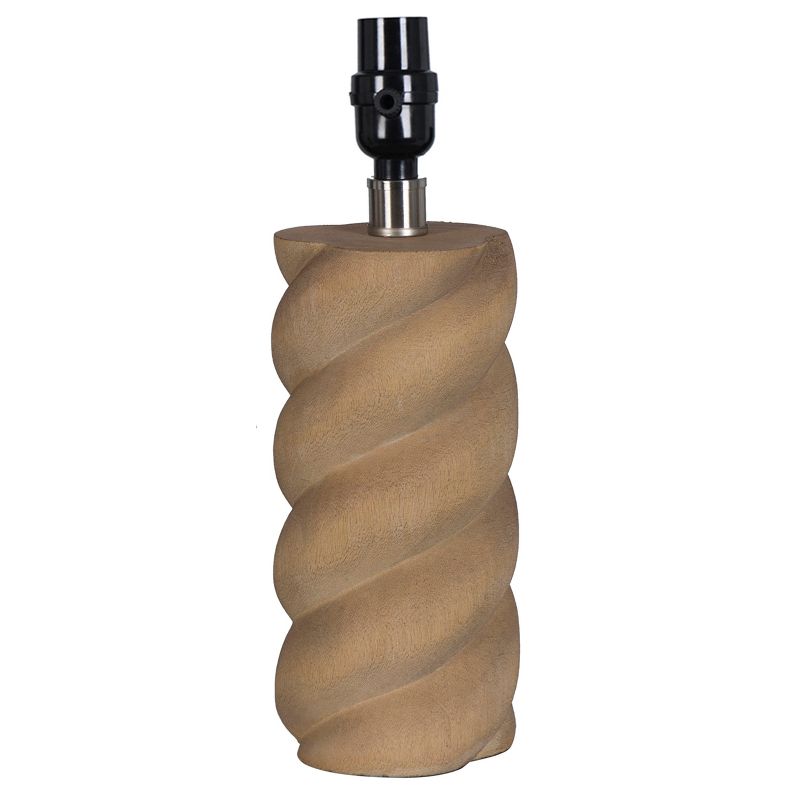 Small Wood Barley Twist Table Lamp (Base only) Brown - Threshold™
