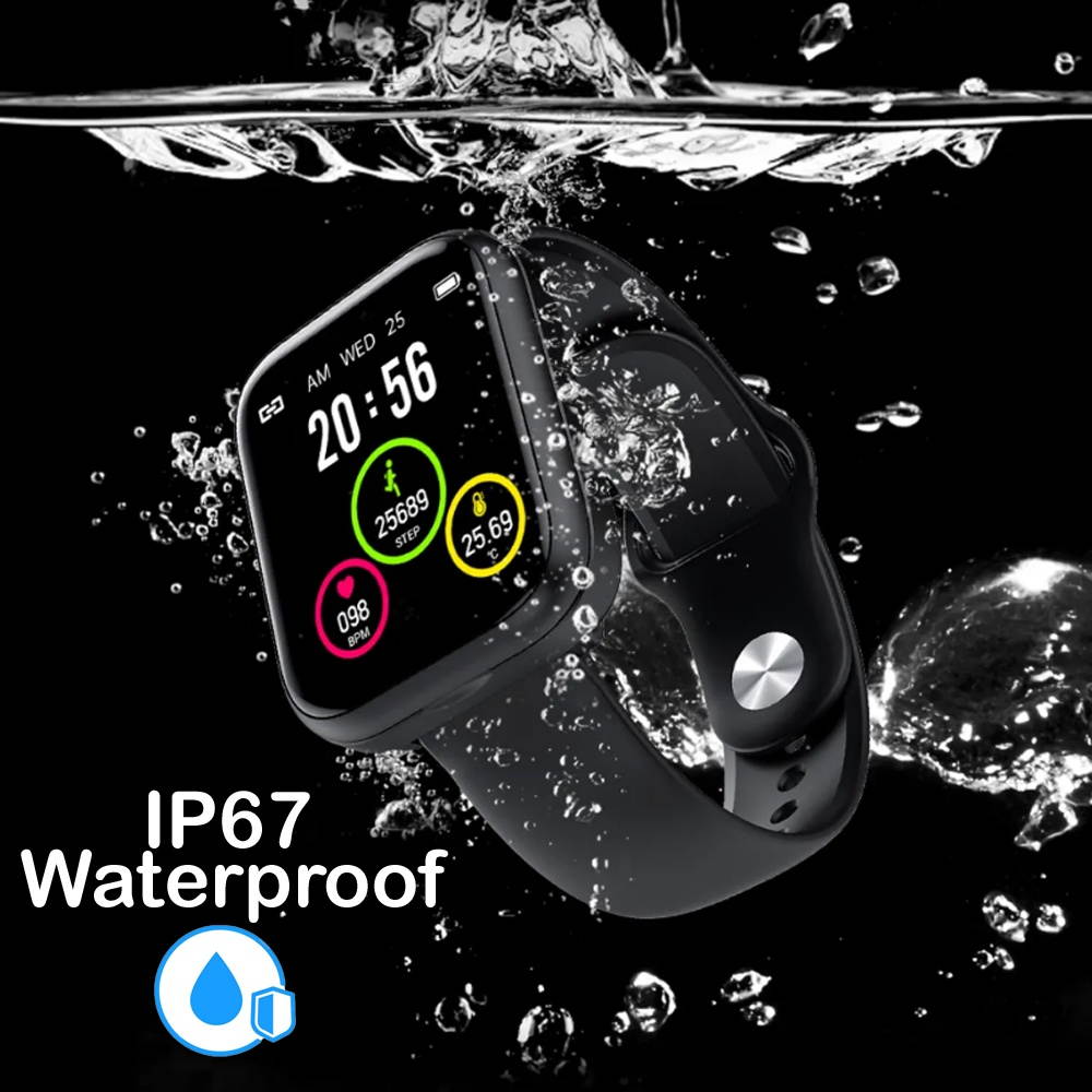 1.54-inch SmartWatch & EarBuds - BT 5.0 Universally Compatible + BPM/Heart Rate Monitor + Blood Pressure/Blood Oxygen(SPO2)