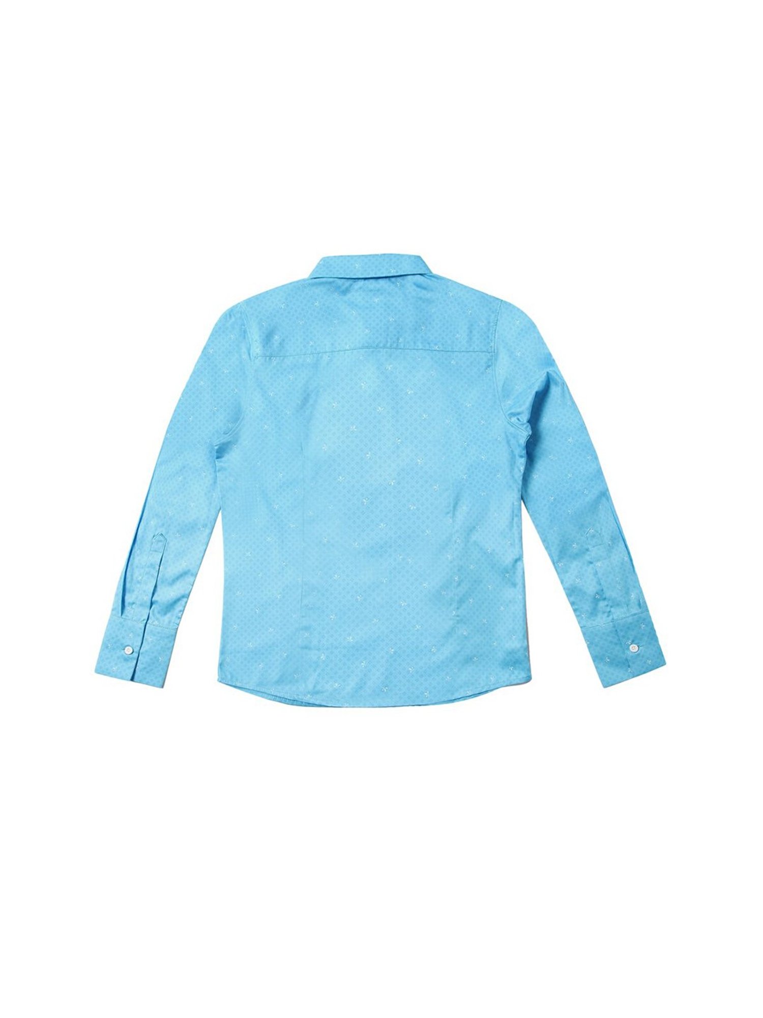 Allen Solly Junior Blue Printed Full Sleeves Shirt