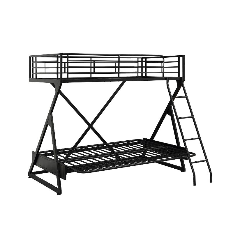 Conrad Futon Loft Bed Black - Powell Company
