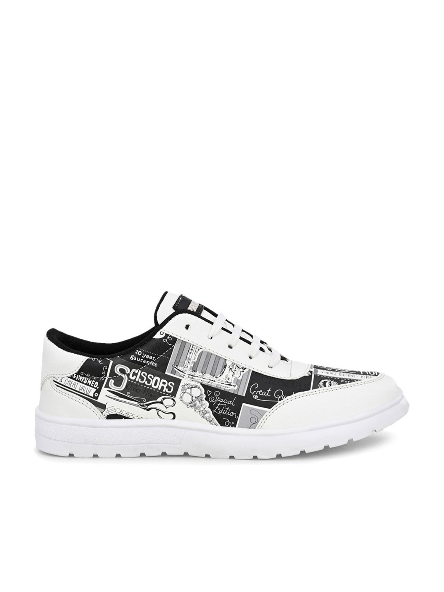 Prolific Men's Elite White Casual Sneakers