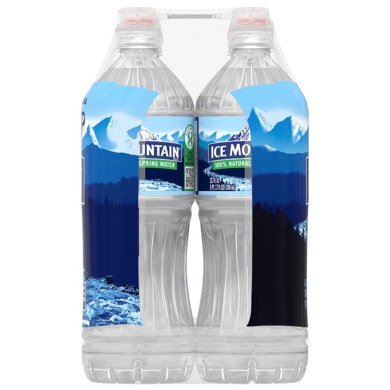 Ice Mountain Brand 100% Natural Spring Water - 6pk/23.7 fl oz Sport Cap Bottles