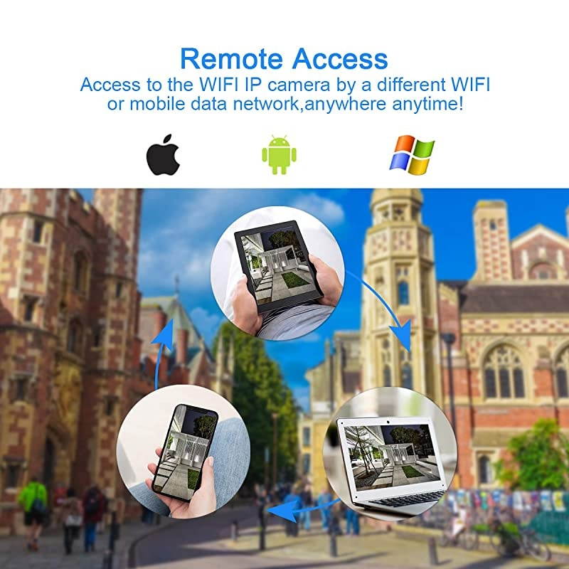 PTZ WiFi IP Camera Outdoor, 1920P HD Wireless Surveillance Camera, 5X Zoom Waterproof Security Camera, 2-Way Audio, Enhanced Night Vision, Smart Detection Alarm, ONVIF, SD Card Slot