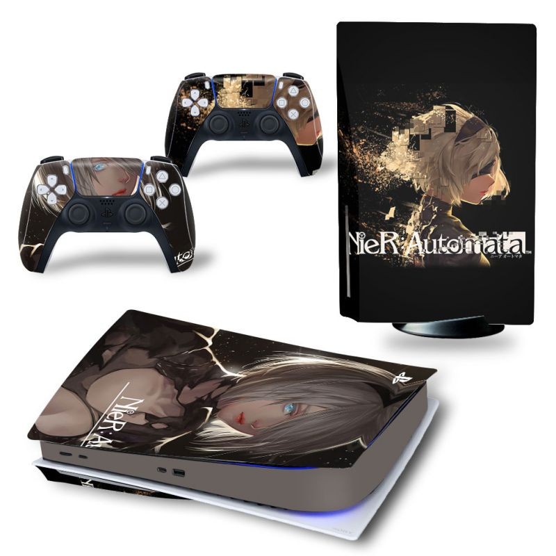 NieR Automata PS5 Standard Disc Edition Skin Sticker Decal Cover for PlayStation 5 Console & Controllers PS5 Skin Sticker Vinyl
