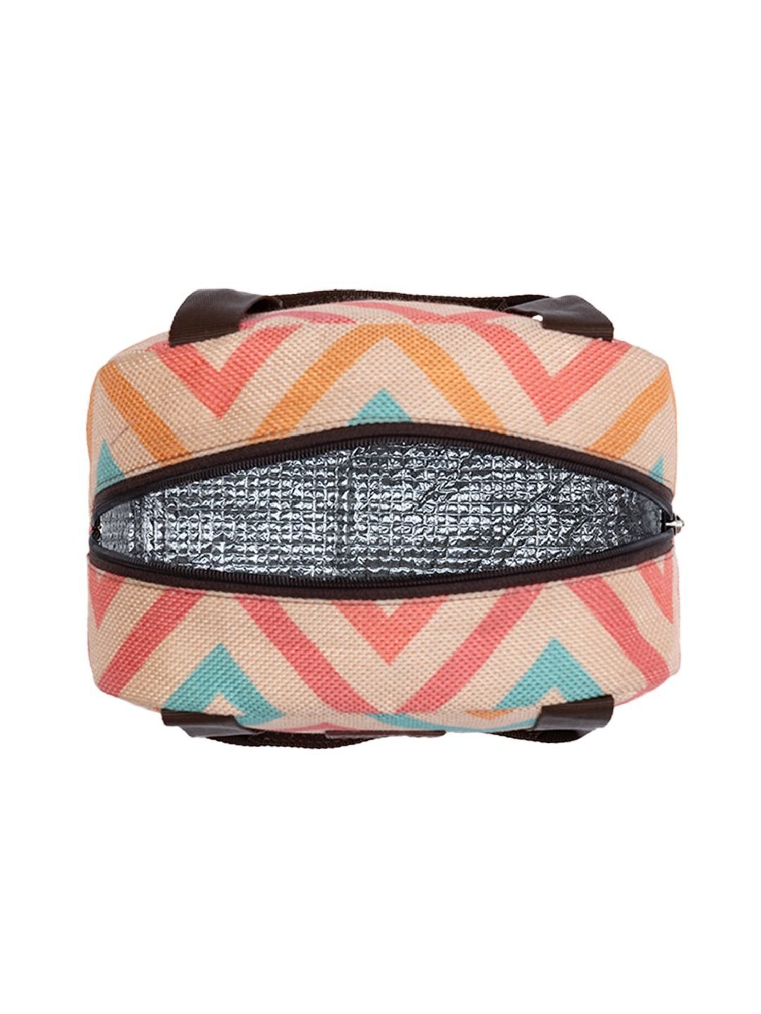 ZOUK Multicolor Geometric Lunch Bags