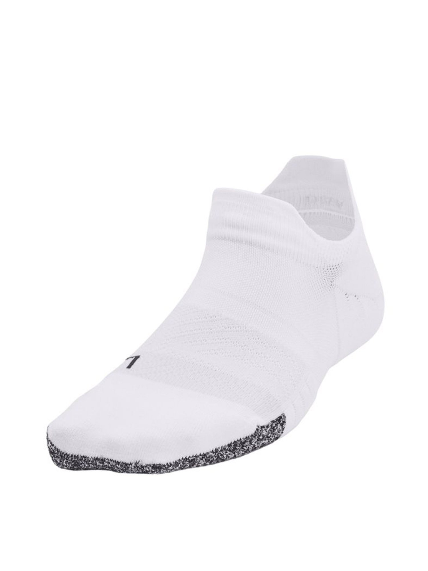 Under Armour Breathe 2 No Show White Polyester Medium Socks