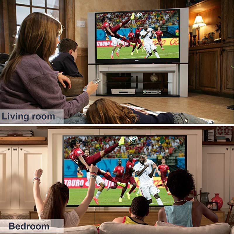 4K@60Hz HDMI Splitter 1 in 2 Out,  Aluminum HDMI Splitter for Dual Monitors Duplicate/Mirror with Same Image, 1x2 HDMI2.0b Splitter HDCP2.2 for Xbox, PS5, Roku (1 Source onto 2 Displays)