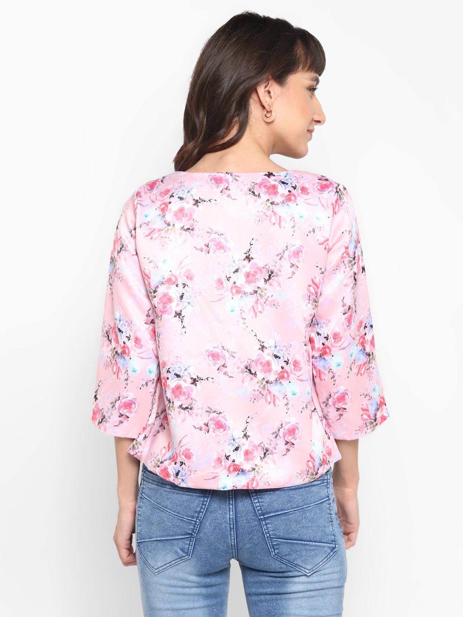 Hangup Pink Printed Shrug
