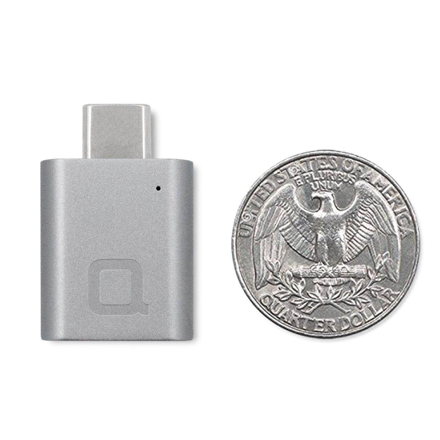 nonda USB-C to USB 3.0 Mini Adapter [Worlds Smallest] Aluminum Body with Indi...