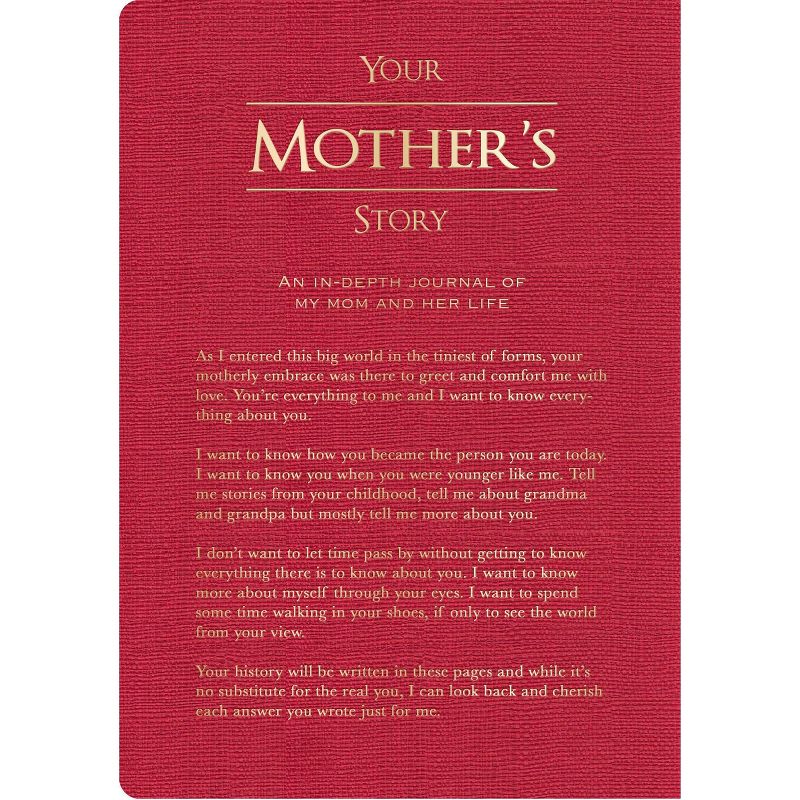 Your Mother's Story Lined Journal Red - Piccadilly