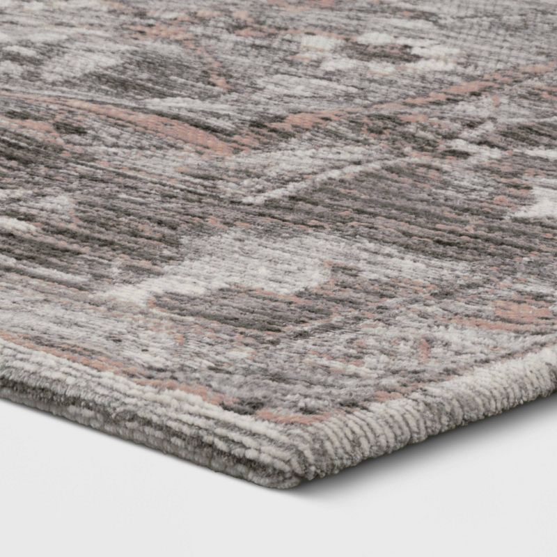 2'2"x8' Runner Swirl Loomed Rug Ivory/Black - Safavieh