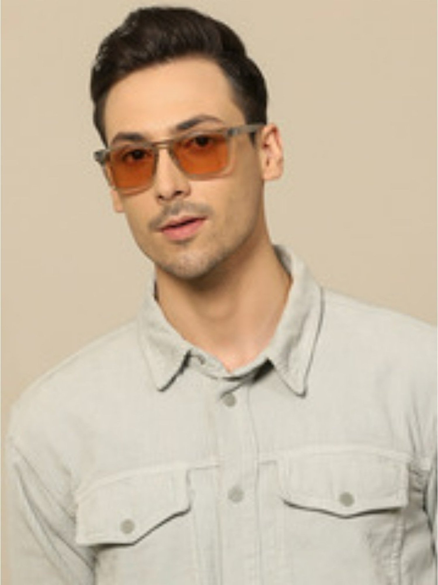 John Jacobs JJ S12956 Brown Square Sunglasses