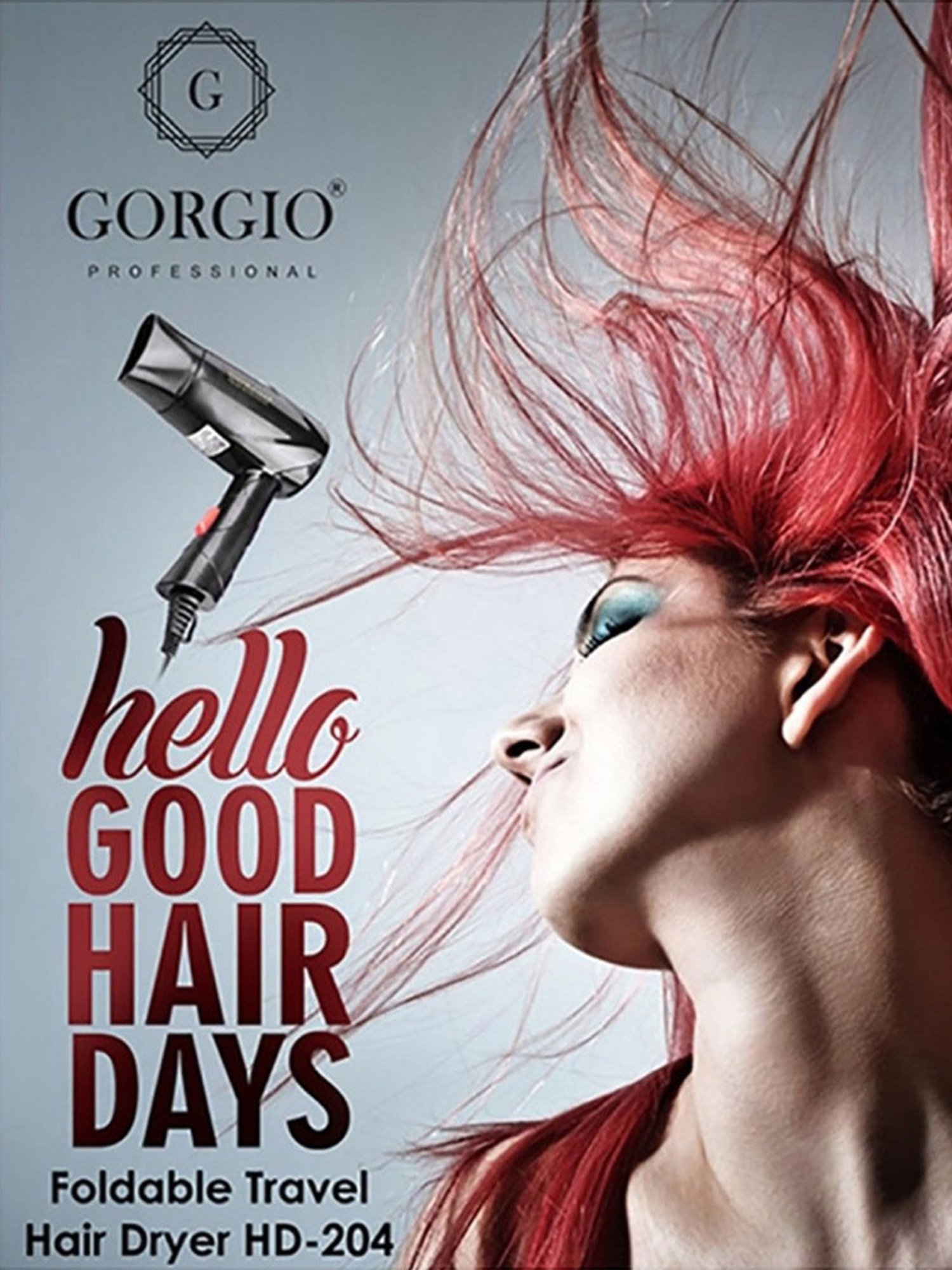 Staunch SHD2011 1600W Compact and Foldable Hair Dryer (White and Pink)