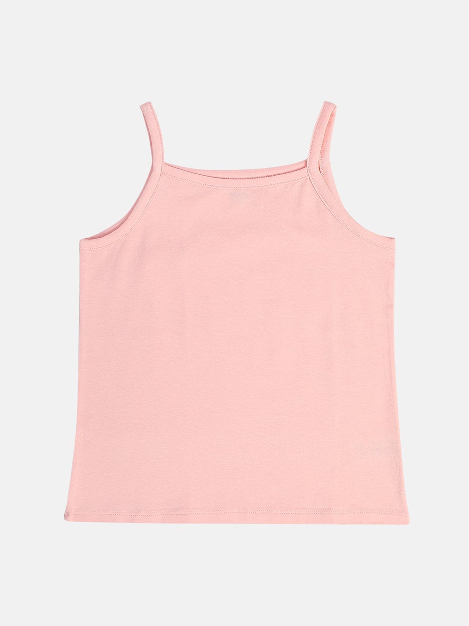 MINIKLUB Girls Pink & White Printed Camisole (Pack Of 2)