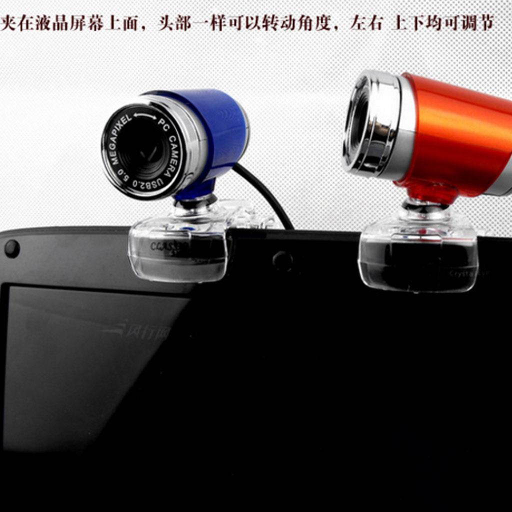 USB2.0 1.3MP HD Webcam Web Cam Camera 360 Degree for Computer Laptop PC Red
