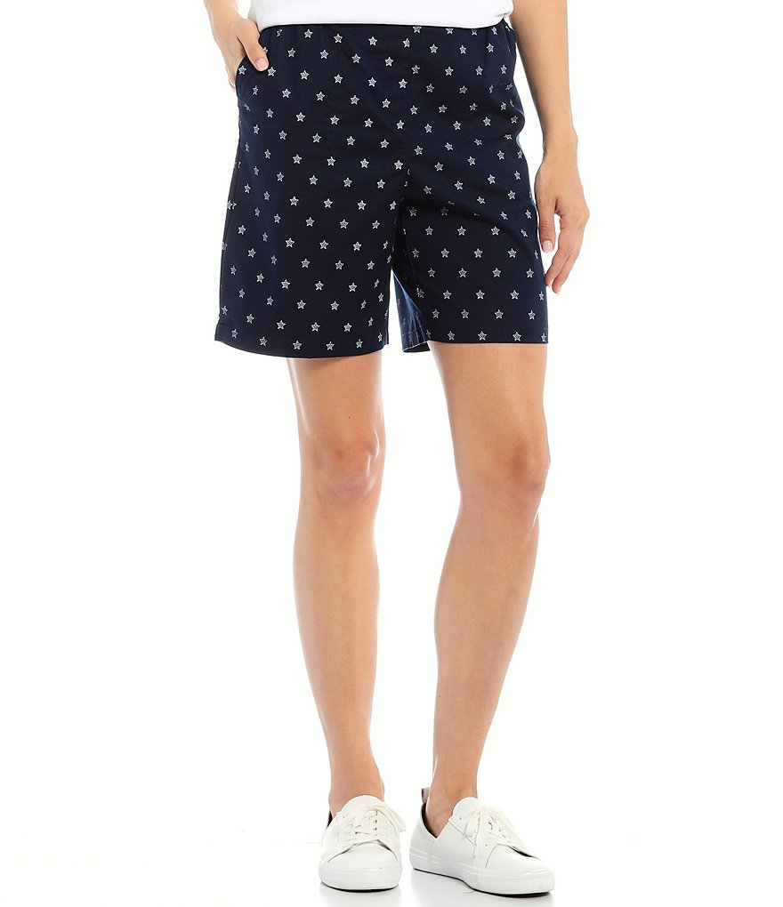 Allison Daley Petite Size True Navy Pull On Bermuda Shorts