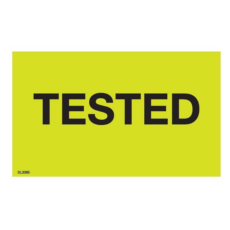 3" x 5" Tested labels (500 per Roll)
