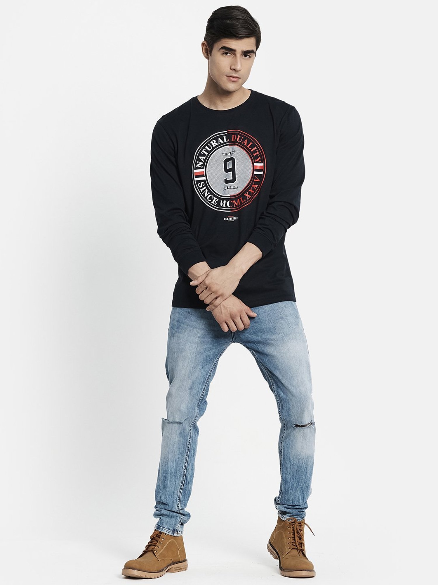 METTLE Black Crew T-Shirt