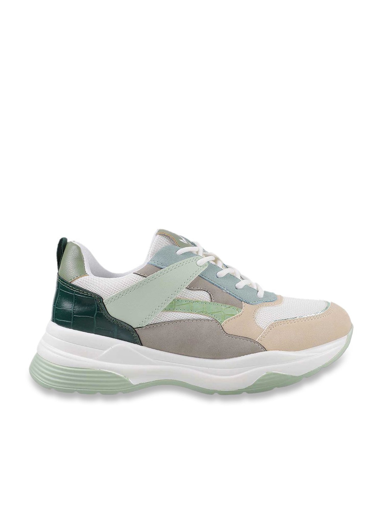Mochi Women's Green Running Shoes
