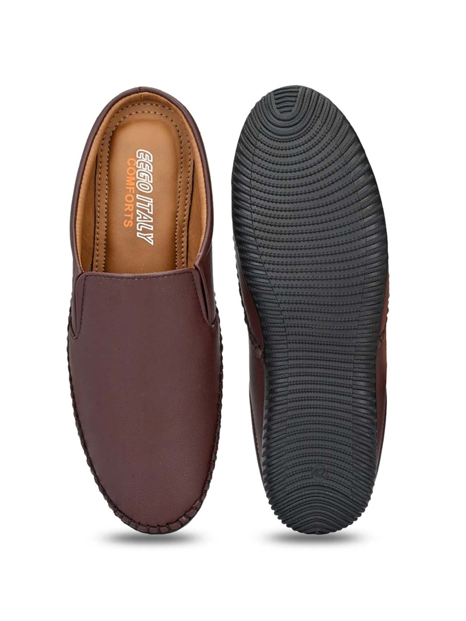 Eego Italy Men's Brown Mule Shoes