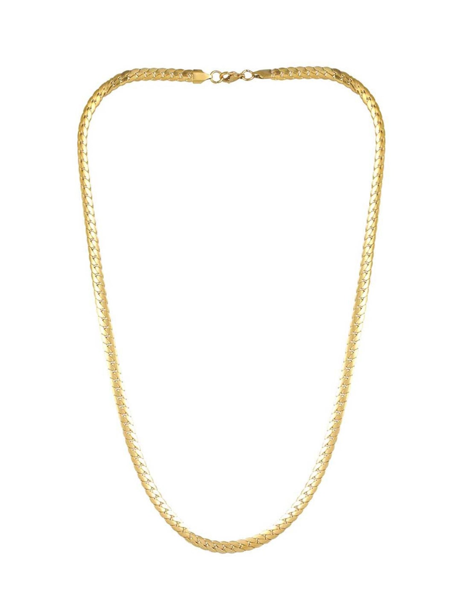 Bold by Priyaasi Classic Gold-Plated Link Chain for Men