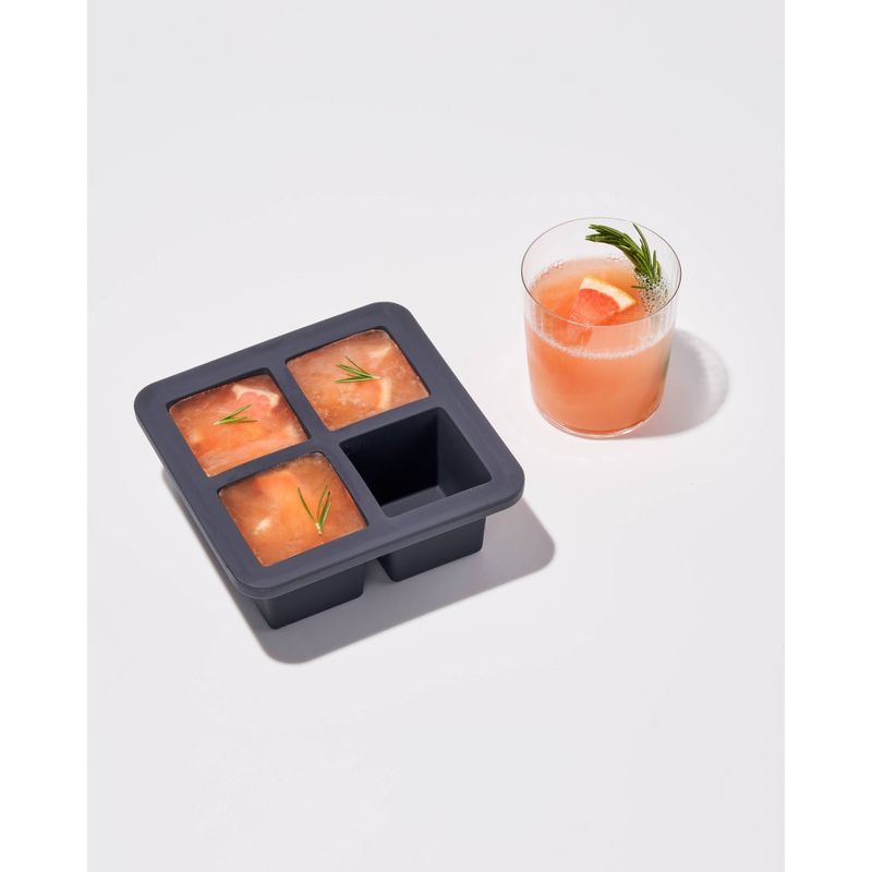 FROST Silicone Large Ice Cube Tray Gray