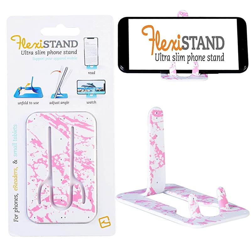 Mobile Phone Desk Stand Travel Portable Smart Phone Holder Pink Marble