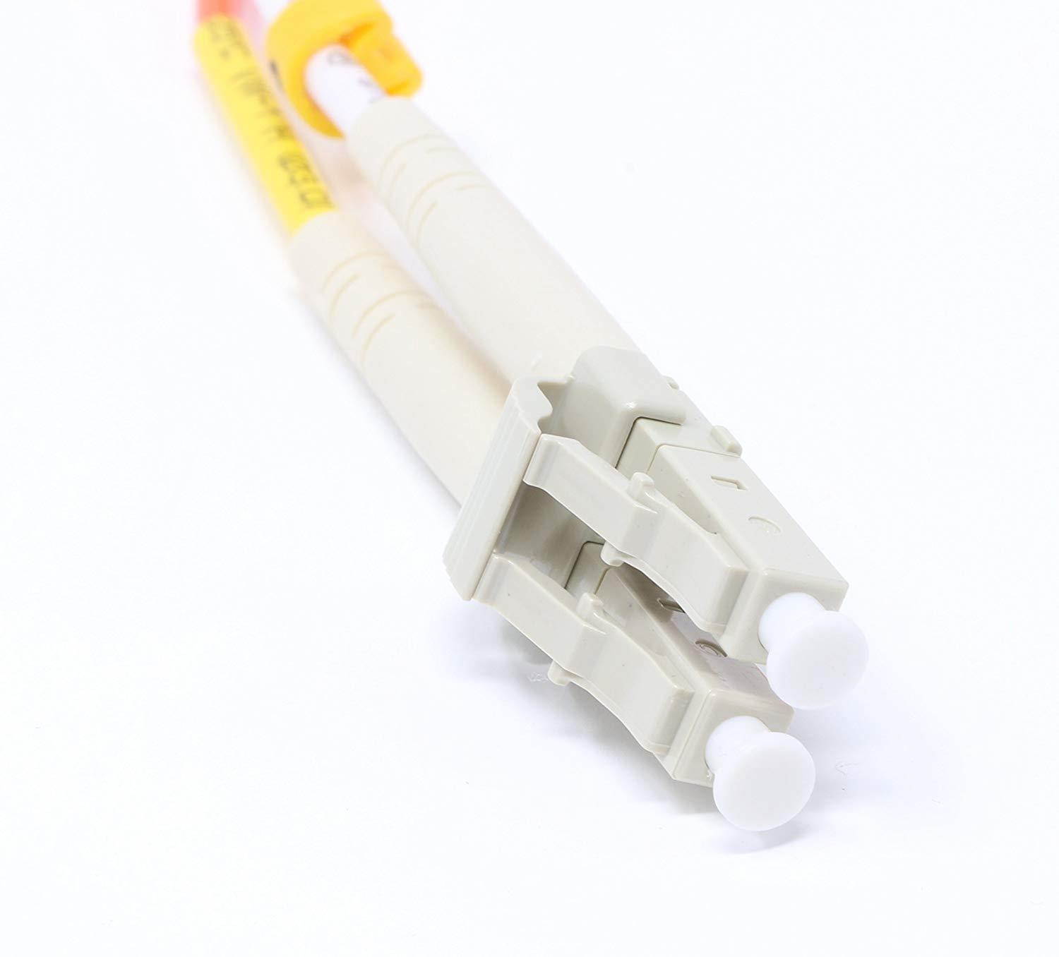 3 Meter Multimode Duplex Fiber Optic Cable (50/125) - LC to LC - Orange