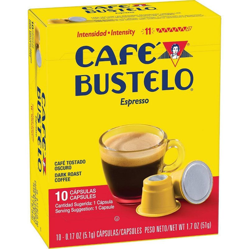 Cafe Bustelo Espresso Roast Coffee Pods - 10ct