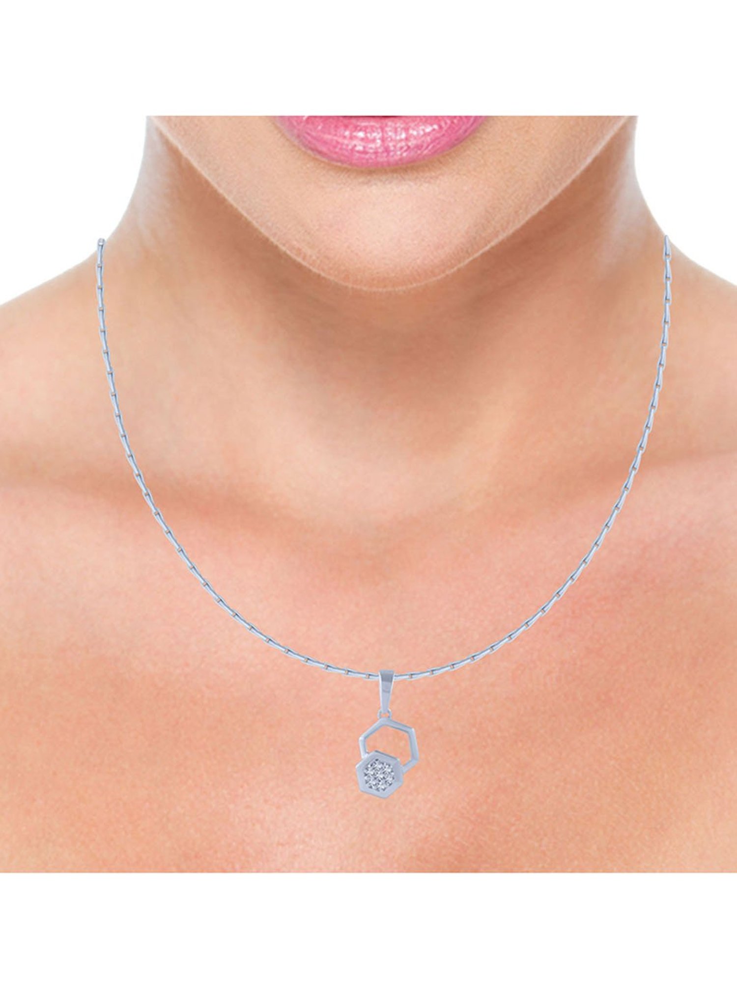 P.C. Chandra Jewellers 18 kt Gold & Diamond Pendant