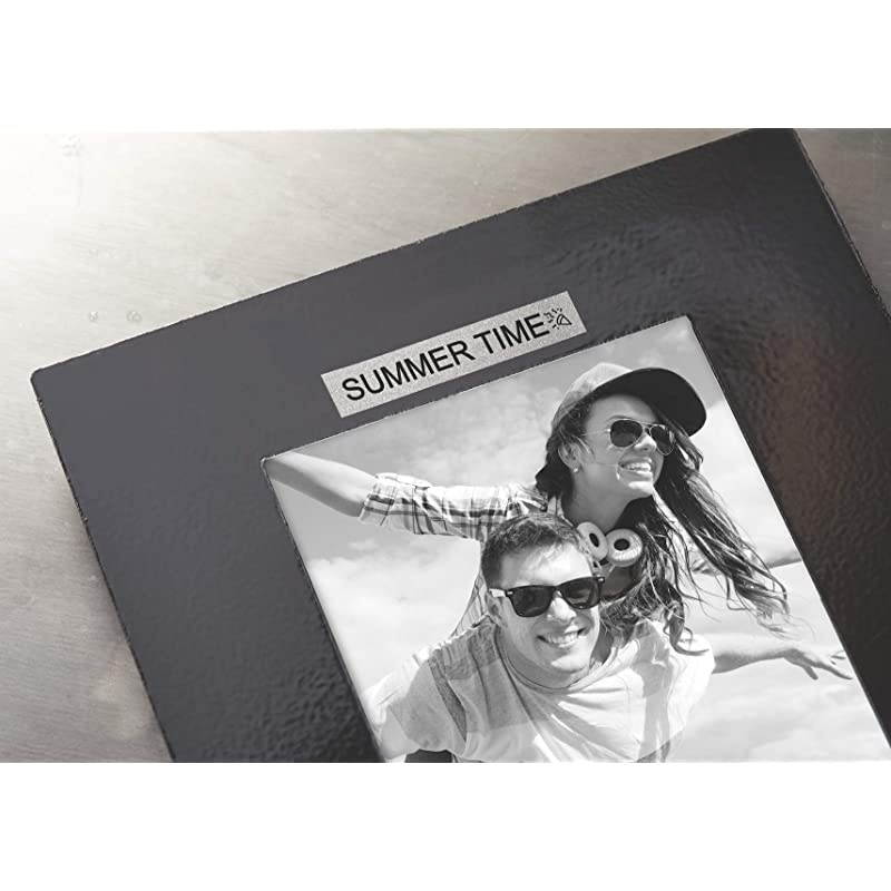 COLORPOP Authentic Label Maker Tape, 1/2" W x 10' L, Black Print on Silver Glitter, D1 Standard