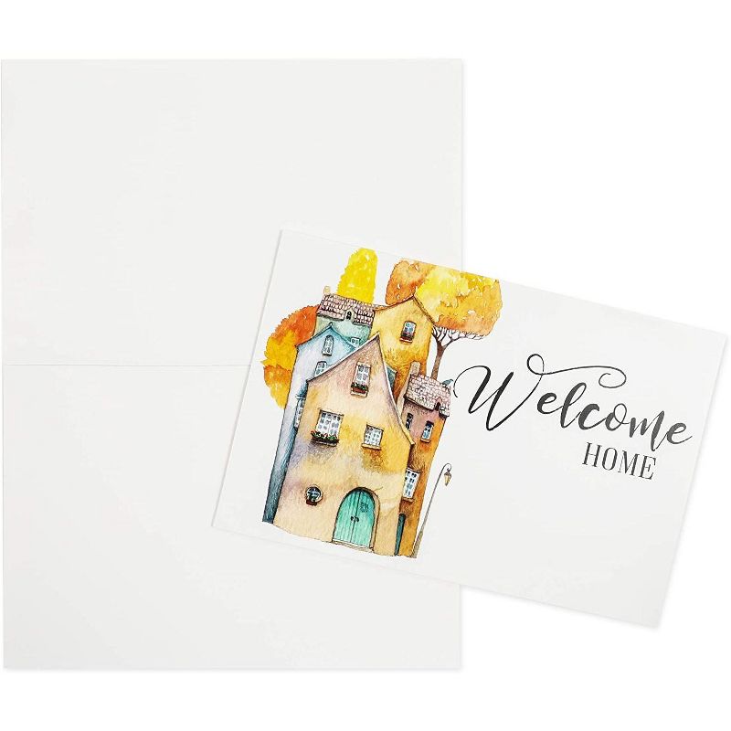 Pipilo Press 48-Pack Welcome Home Real Estate Cards with Envelopes, Realtor Greeting Cards (4 x 6 In)