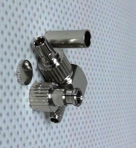 CRC9 Male + TS9 Male Right Angle Crimp For RG174 RG178 RG316 RF Connector
