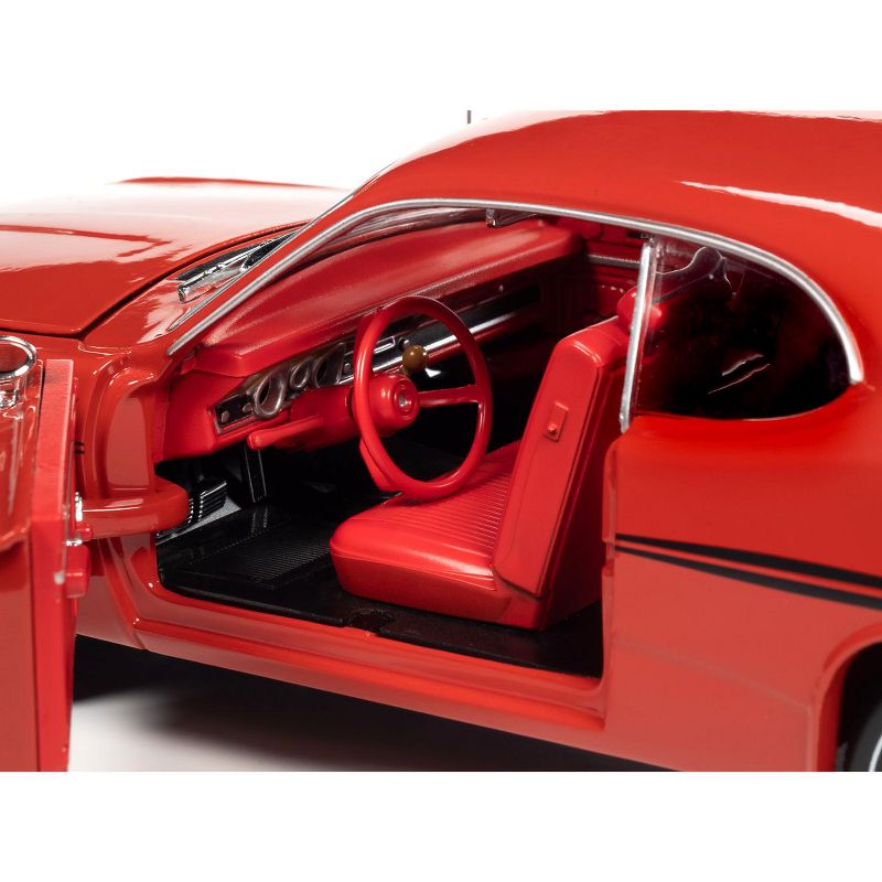 1970 Plymouth Duster 340 Red w/Red Interior & Black Stripes "Hemmings Classic Car" Cover Car (September 2007) 1/18 Diecast Model Car by Autoworld