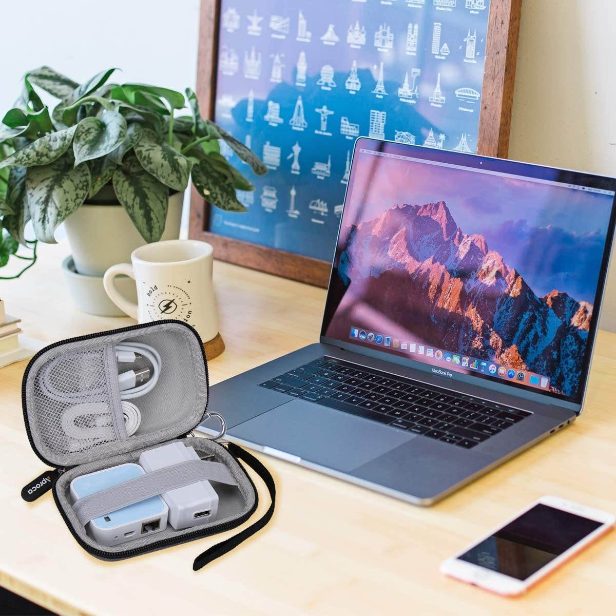 Aproca Hard Storage Travel Case for TP-Link N300 Wireless Portable Nano Travel Router TL-WR802N