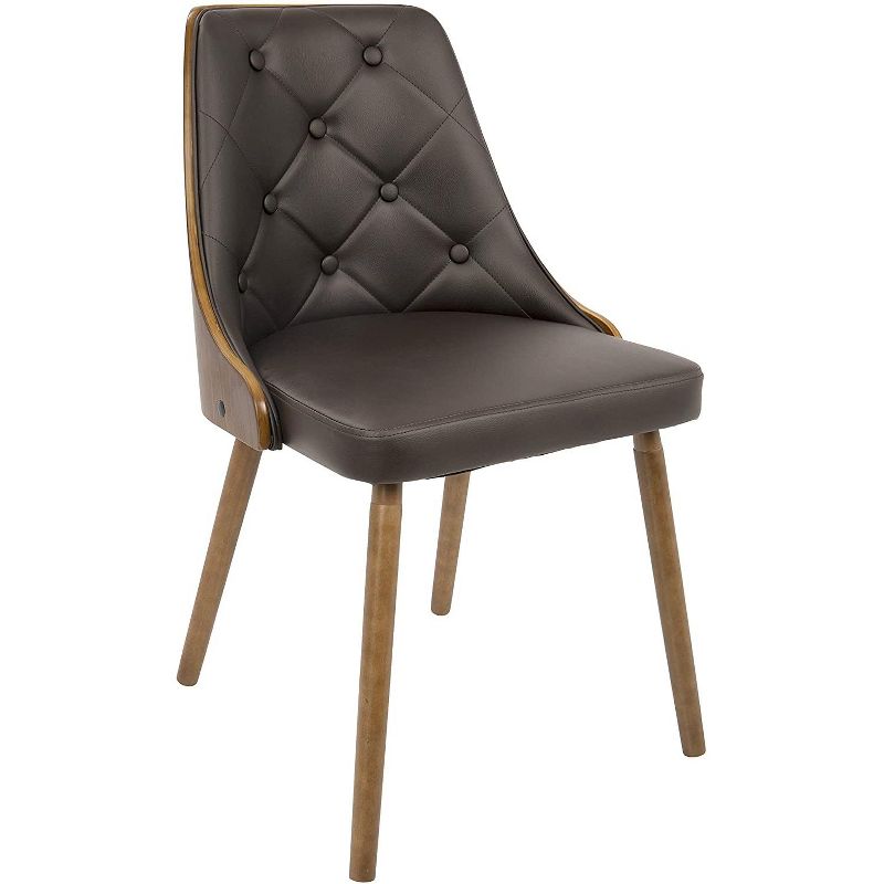 Gianna Dining Chair - Walnut, Brown - LumiSource