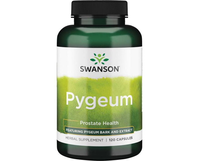 Swanson Pygeum Bark & Extract Capsules, 500 mg, 120 Count