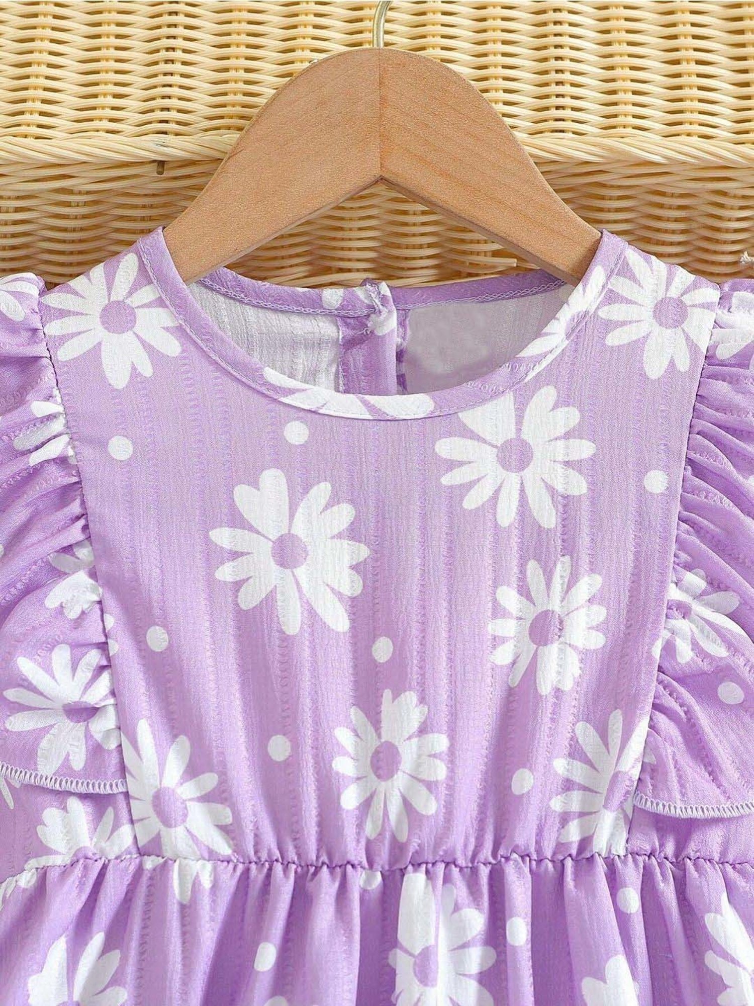 Bolly Lounge Girls Purple Floral Dress