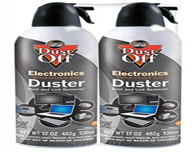 Dust-Off Disposable Compressed Gas Duster 17 oz Cans 2/Pack DPSJMB2