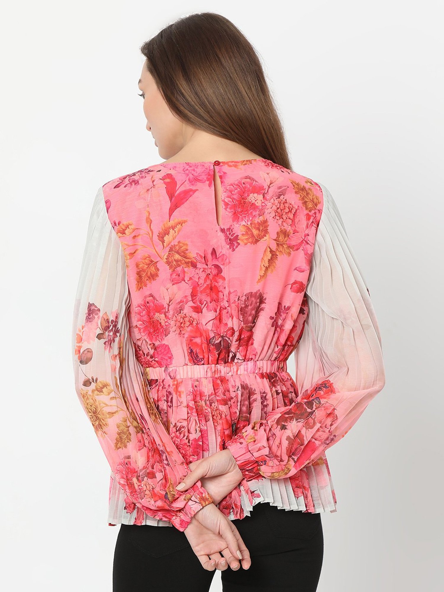 Vero Moda Pink Floral Print Top