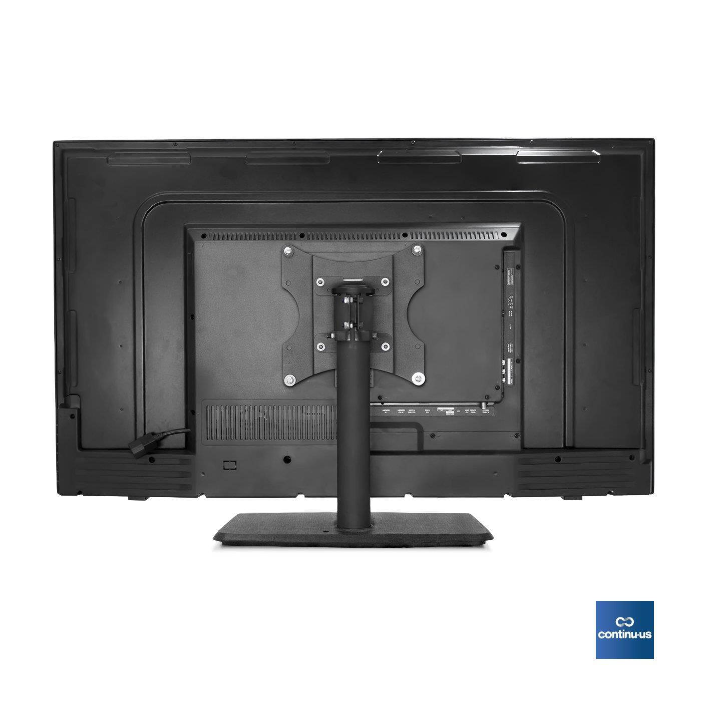 Universal Standing TV Swivel Stand for TVs up to 42  | Continu.us Tabletop Height Adjustable, Free-Standing, Swiveling Mount. Features Theft Prevention & Child Safety Locking.