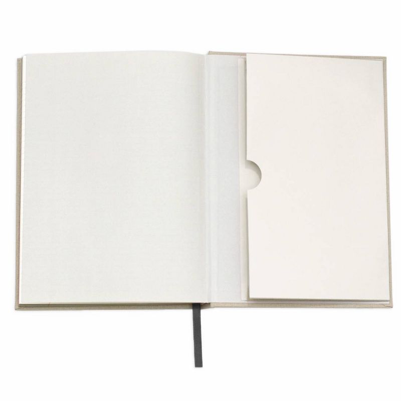 Ruled Linen Journal Note To Self Cream - Wit & Delight