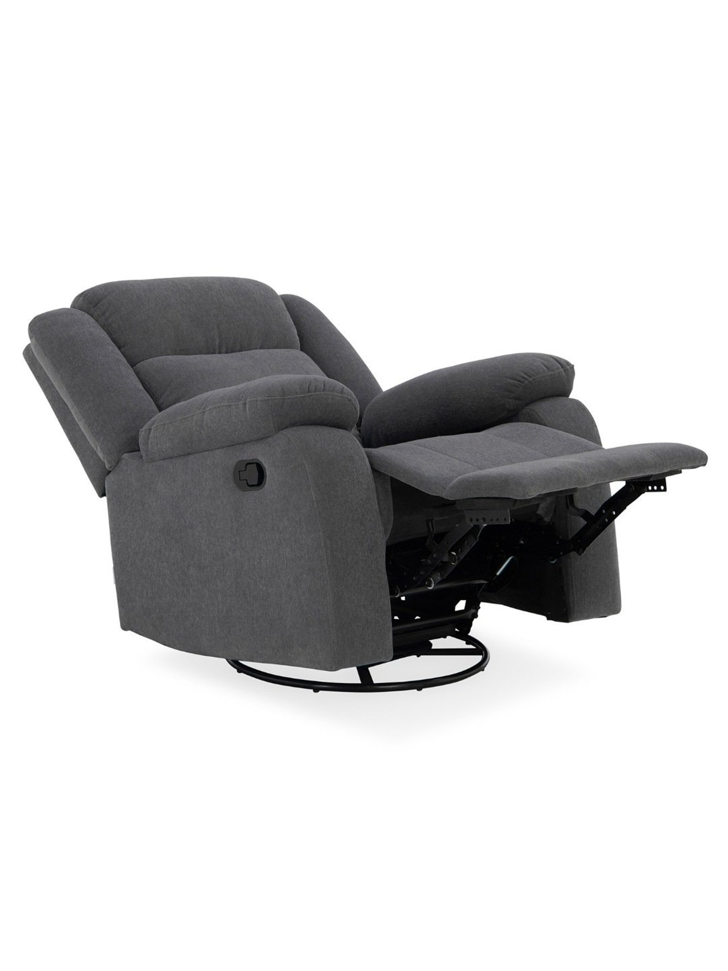 Duroflex Avalon RRR Grey Polyester Rocking & Revolving Single Seater Recliner
