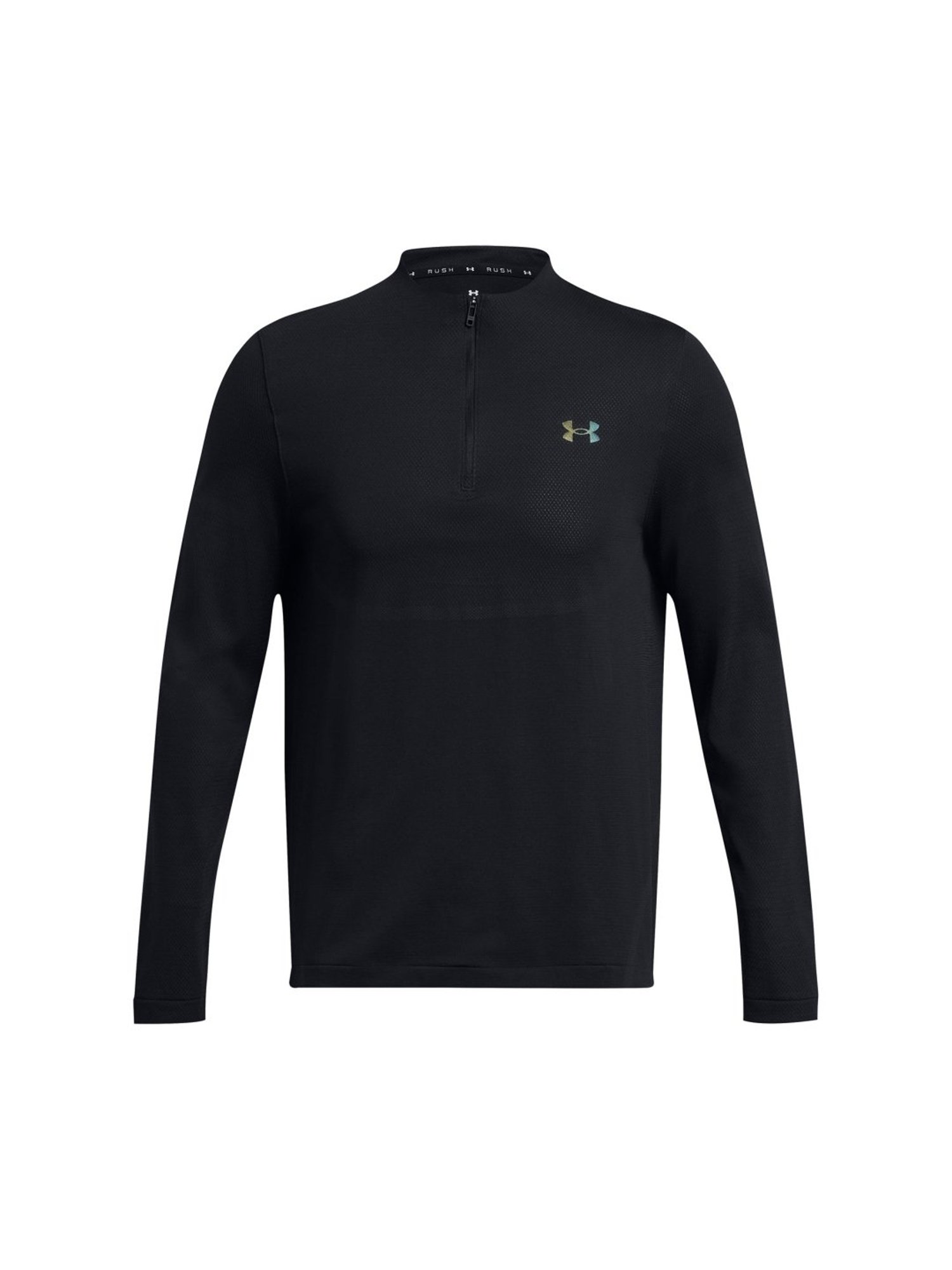 Under Armour Black Slim Fit Logo Printed Sports T-Shirt