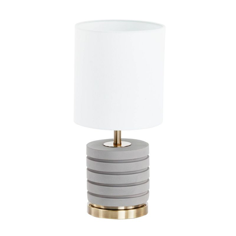Niscap Table Lamp (Includes Light Bulb) Gray - Southern Enterprises