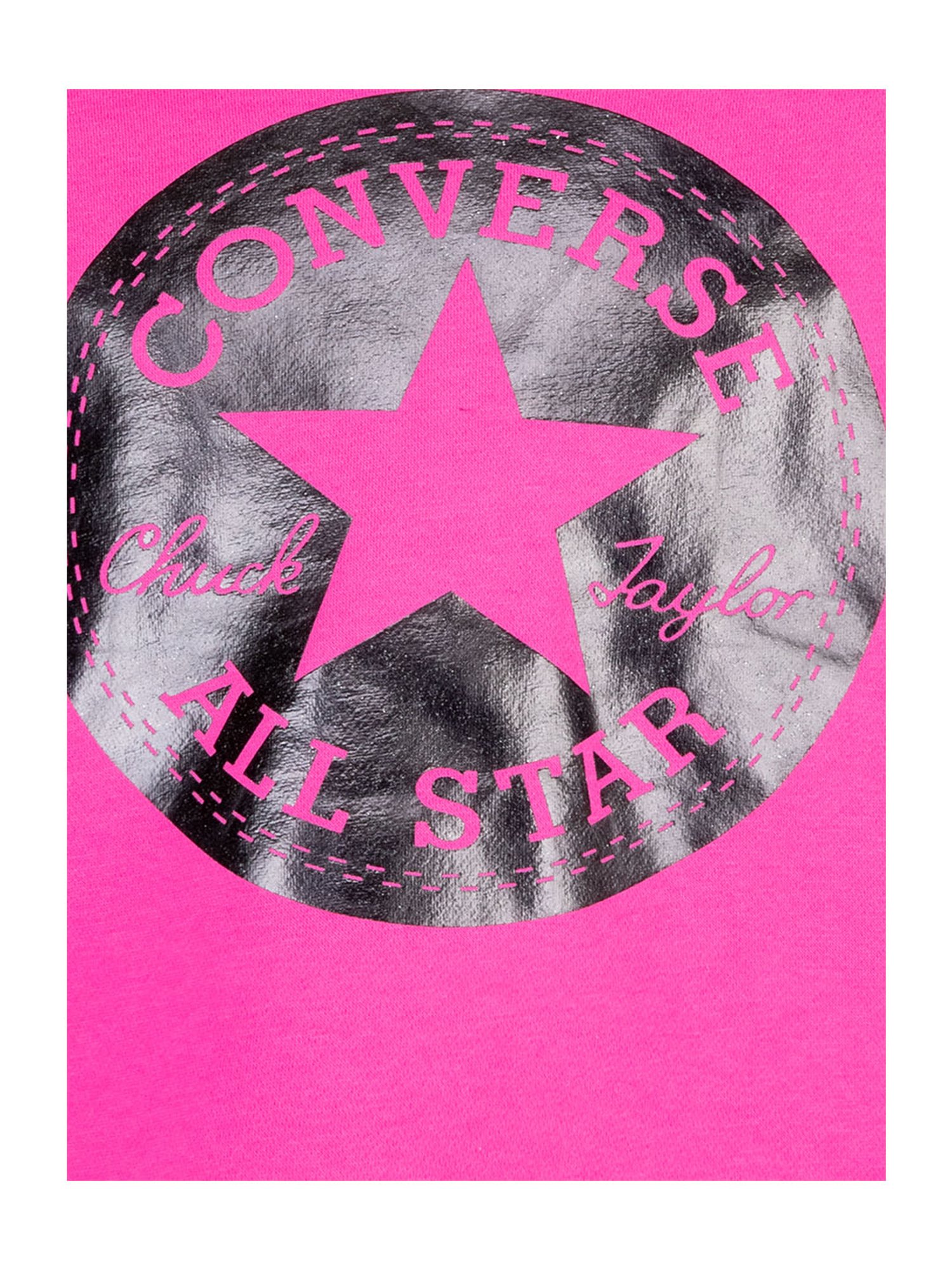 Converse Kids Pink Graphic Print Hoodie