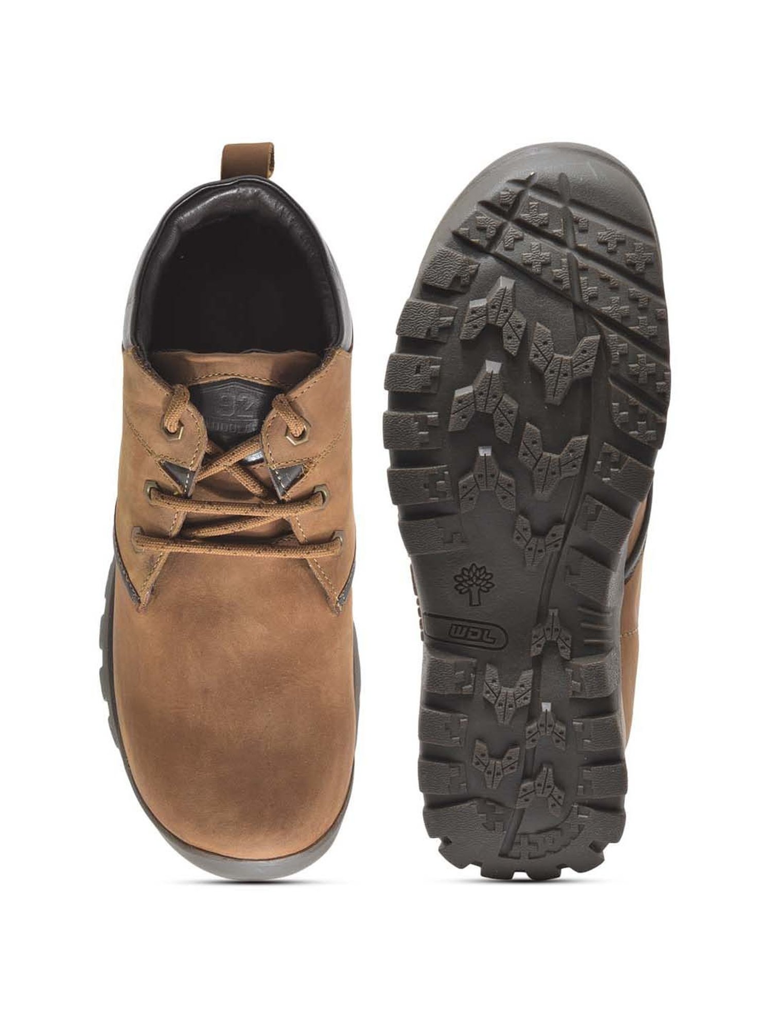 Woodland Men's Camel Derby Shoes