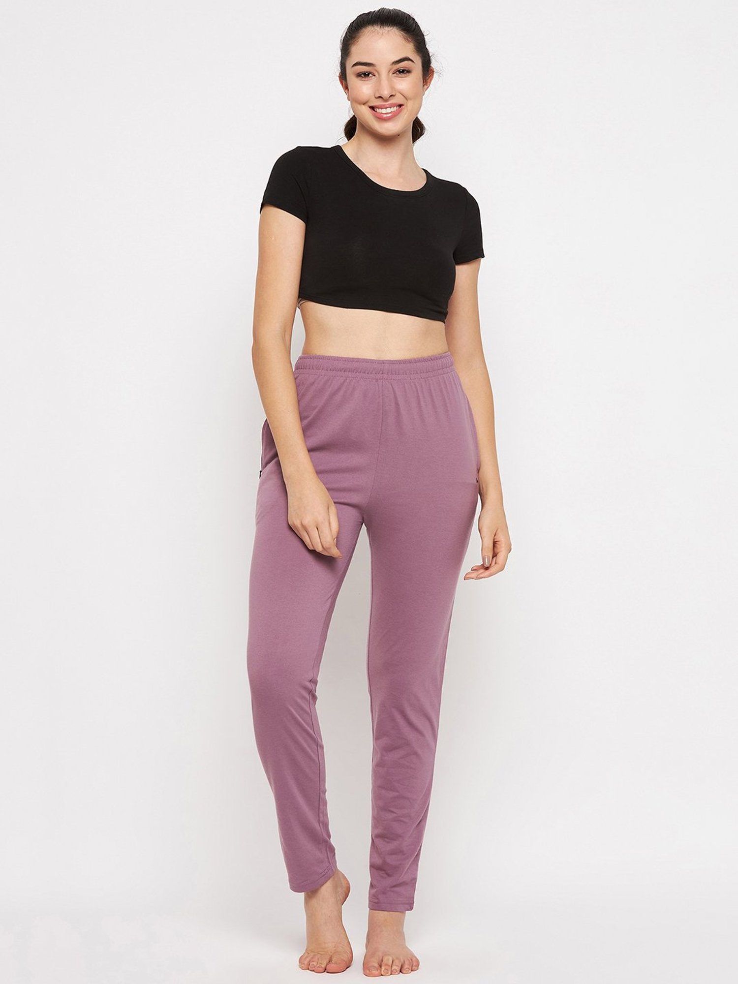 Okane Onion Pink Mid Rise Lounge Pants