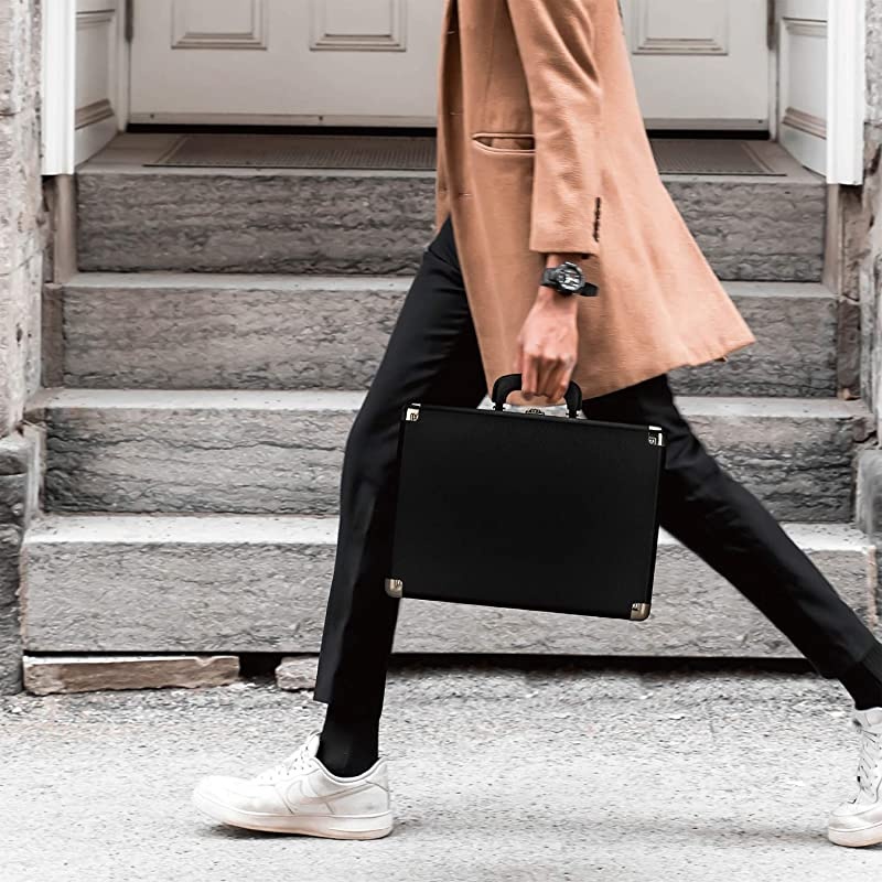 Vinyl Record Player, 3 Speed Turntable Bluetooth Record Player with 2 Built in Stereo Speakers, Replacement Needle, Supports RCA Line Out, AUX in, Portable Vintage Suitcase